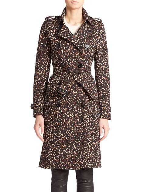 burberry leopard coat|women's burberry coat.